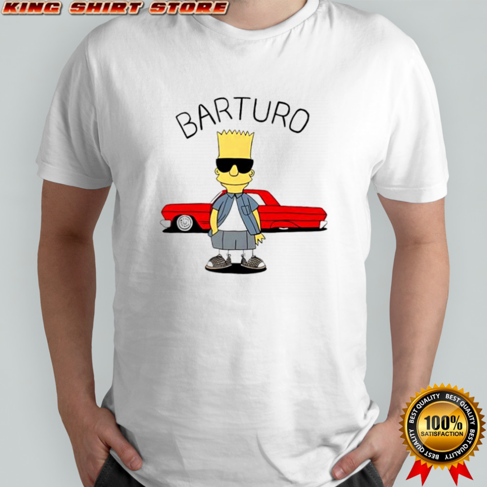 Barturo Bart Simpson red car shirt