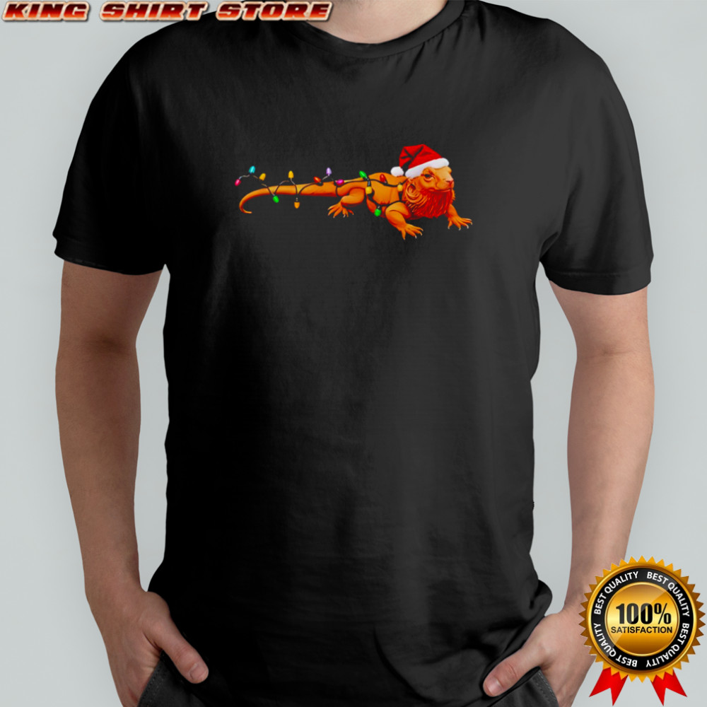 Best Bearded Dragon Christmas Lights Holiday Pet Xmas shirt