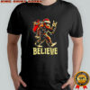 Bigfoot Believe Tree Xmas Shirt