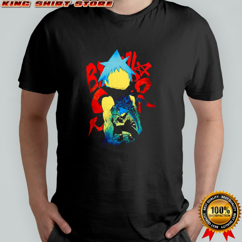 Black Star Soul Eater Anime shadow assassin shirt