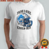 Blue Eminem x Detroit Lions Helmet shirt