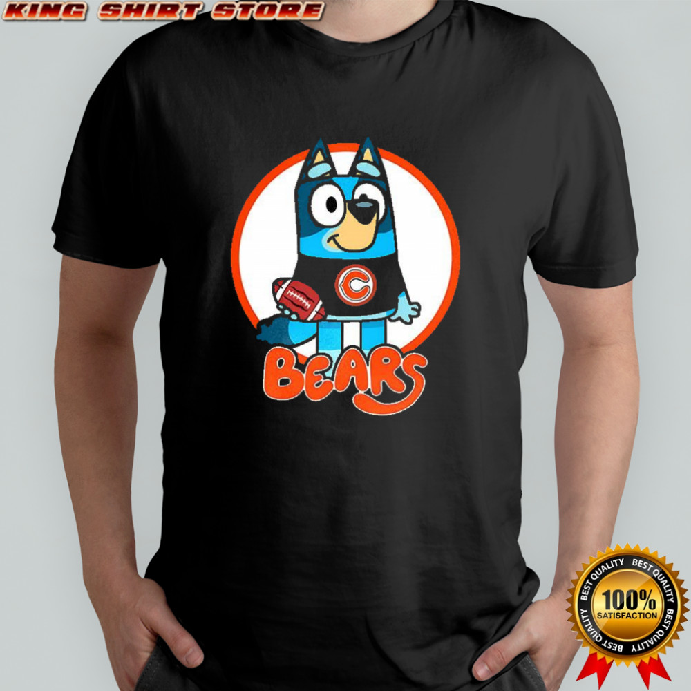 Bluey Chicago Bear football cartoon shirt