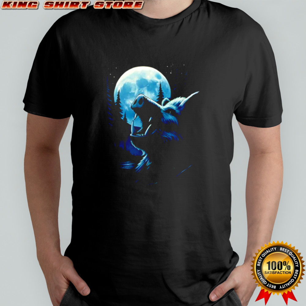 Boar Howling at the Moon Shirt