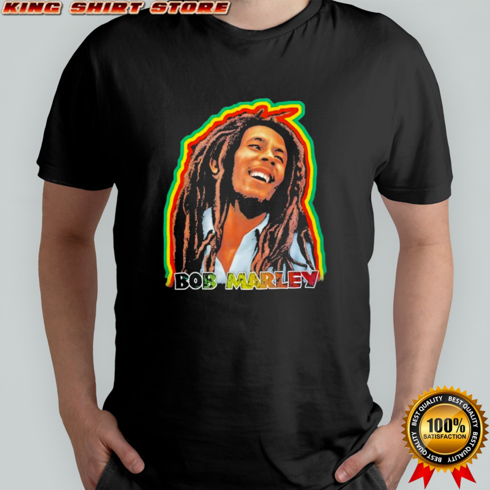 Bob Marley character graphic vintage shirt