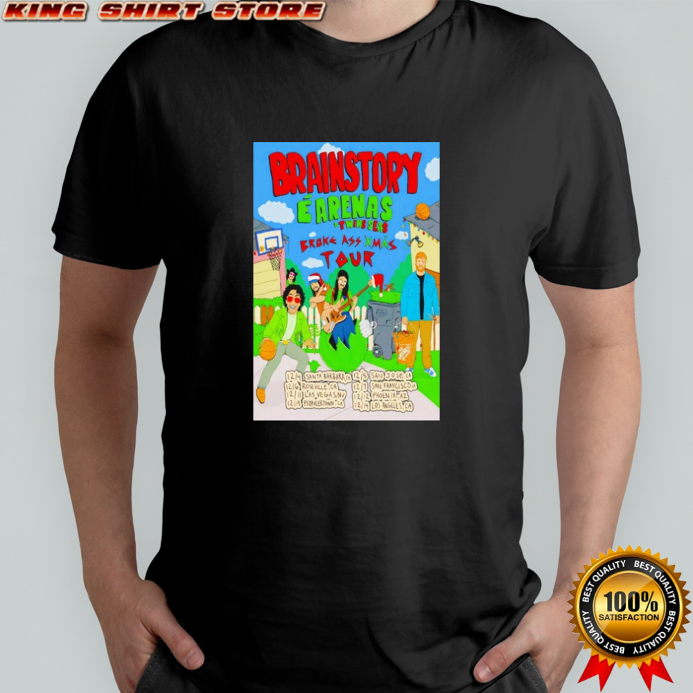 Brainstory Broke Ass Xmas 2025 Tour shirt