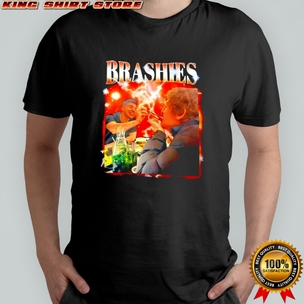 Brashies Two Man graphic eating shirt