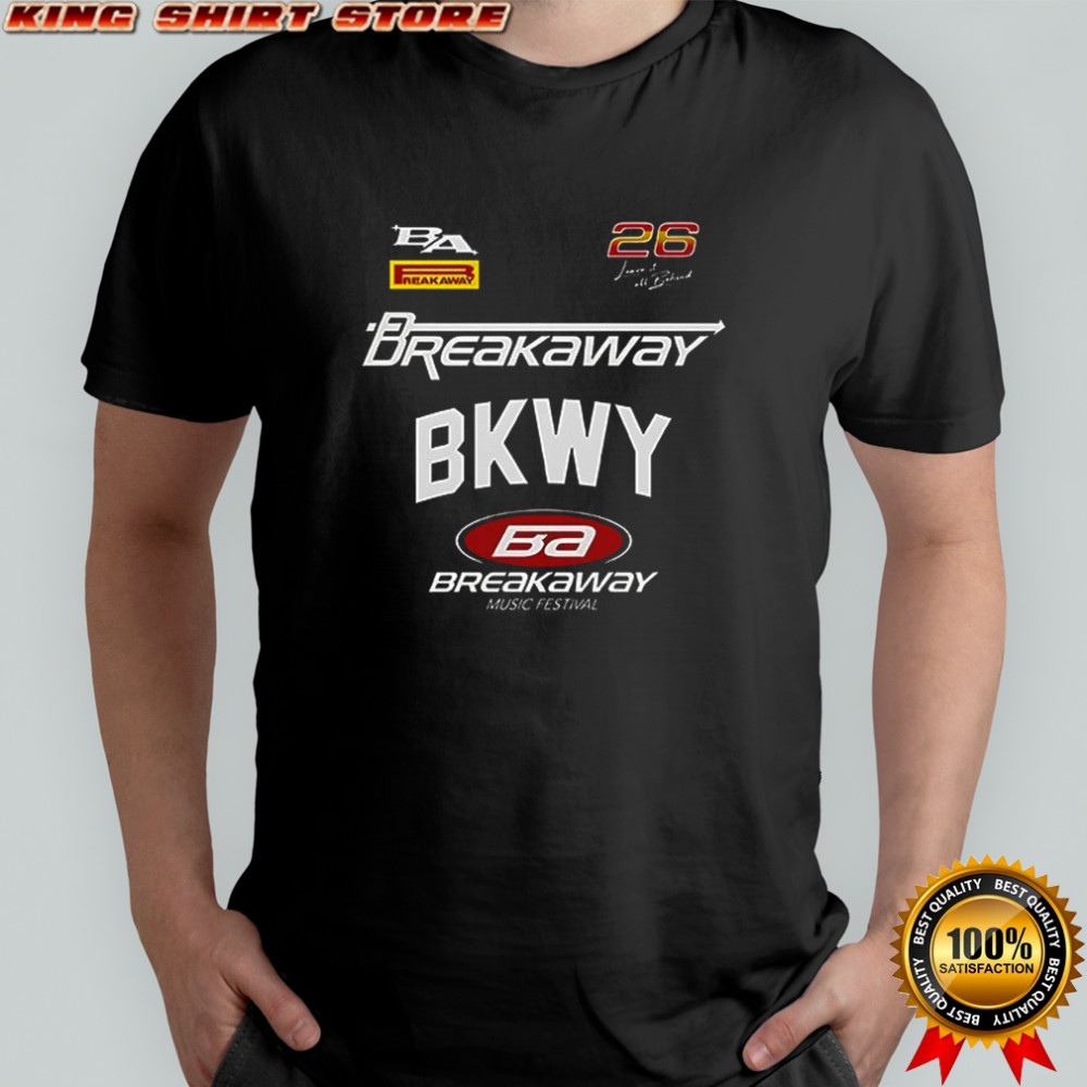 Breakaway Festival 2026 National Tour world champions schedule shirt