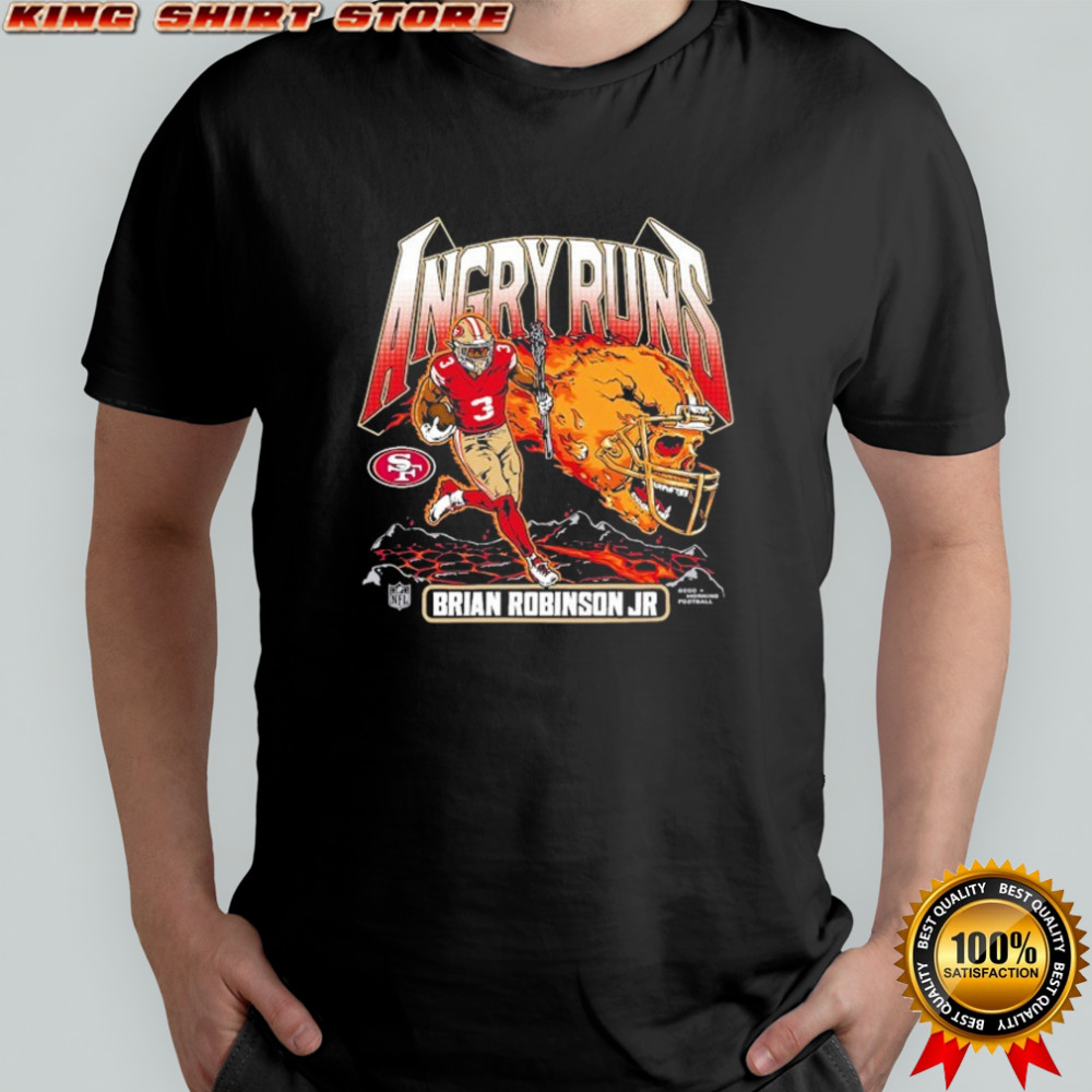 Brian Robinson Jr. Angry Runs San Francisco 49ers NFL Player T-shirt