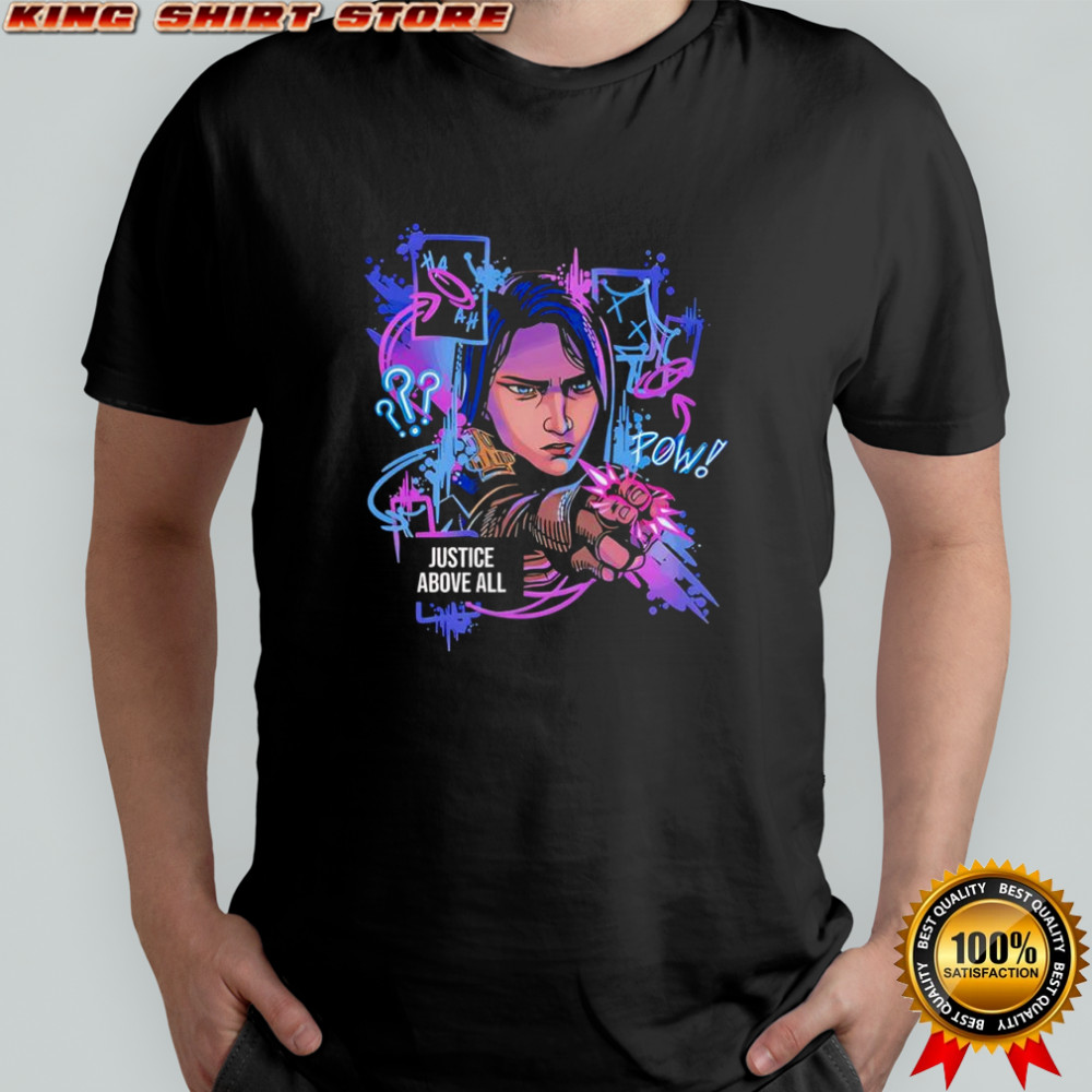 Caitlyn Kiramman Justice Above All graphic shirt