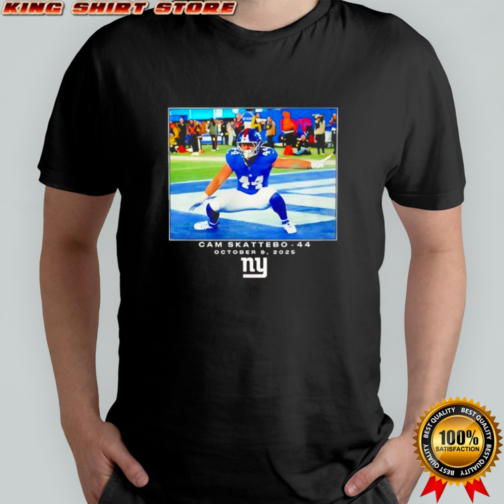 Cam Skattebo New York Giants 2025 NFL draft graphic shirt