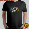 Carolina Hurricanes logo Holiday Merry Christmas lights shirt