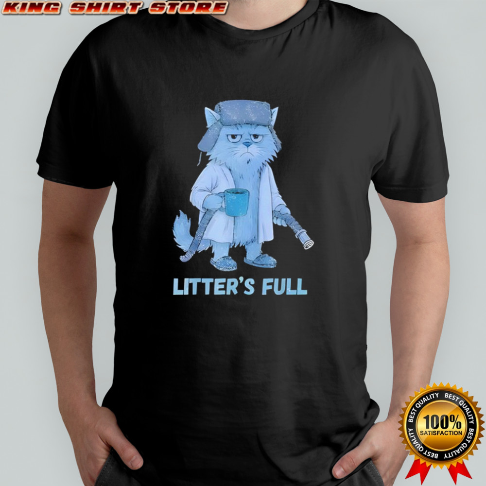 Cat Litter’s full blue shirt