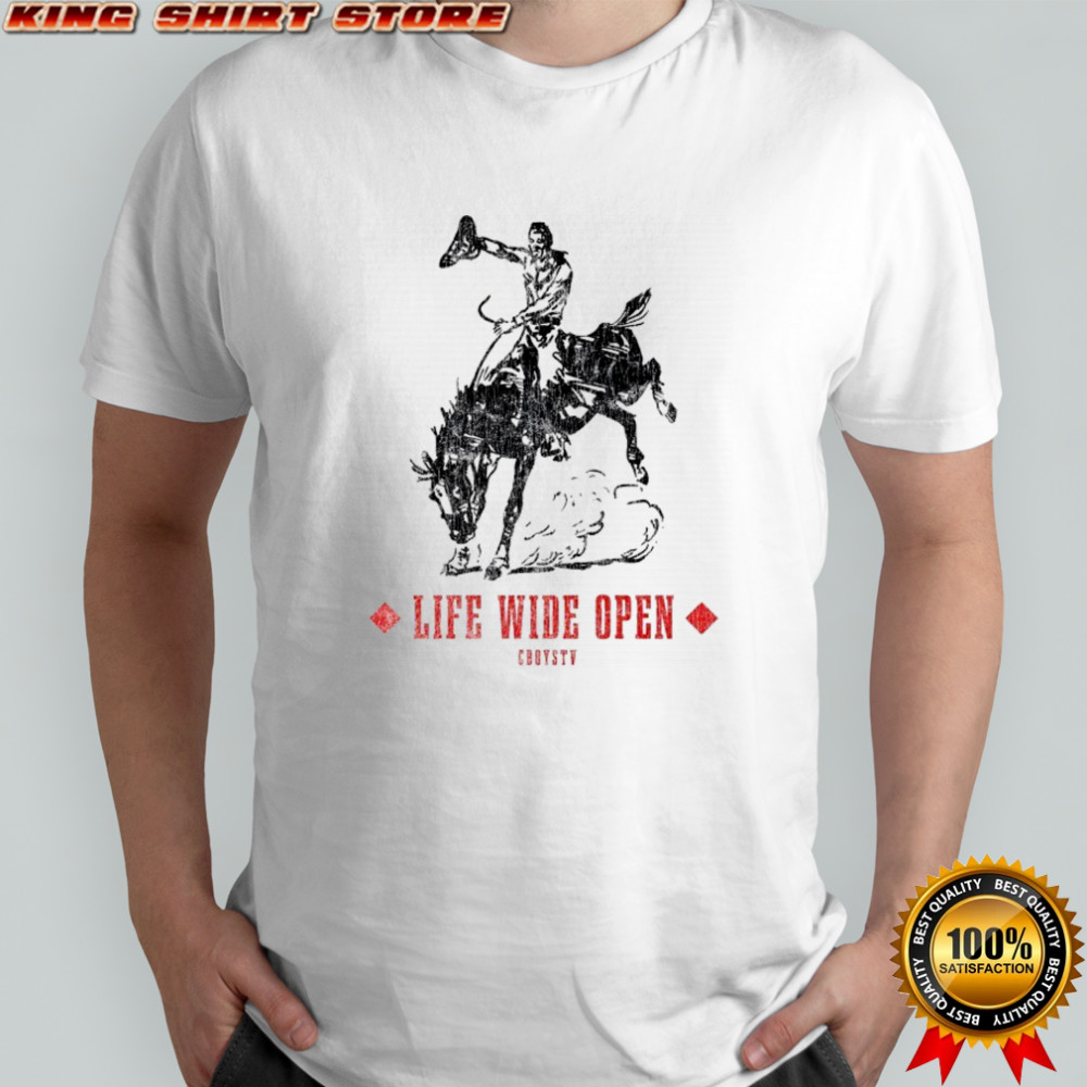 Cboystv Life Wide Open Vegas Bull Cowboy T-shirt
