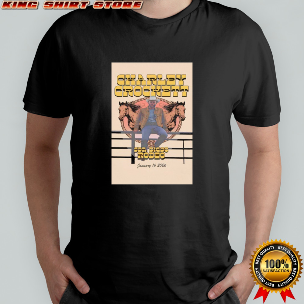 Charley Crockett In San Diego CA On Jan 16th 2026 poster shirt