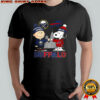 Charlie Brown Buffalo Sabres touch hand Snoopy Buffalo Bills skyline shirt