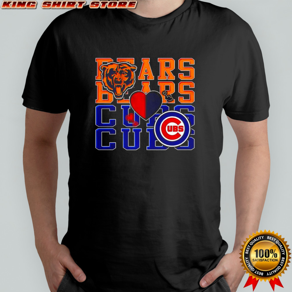 Chicago Bears NFL and Chicago Cubs MLB sport lover shirt