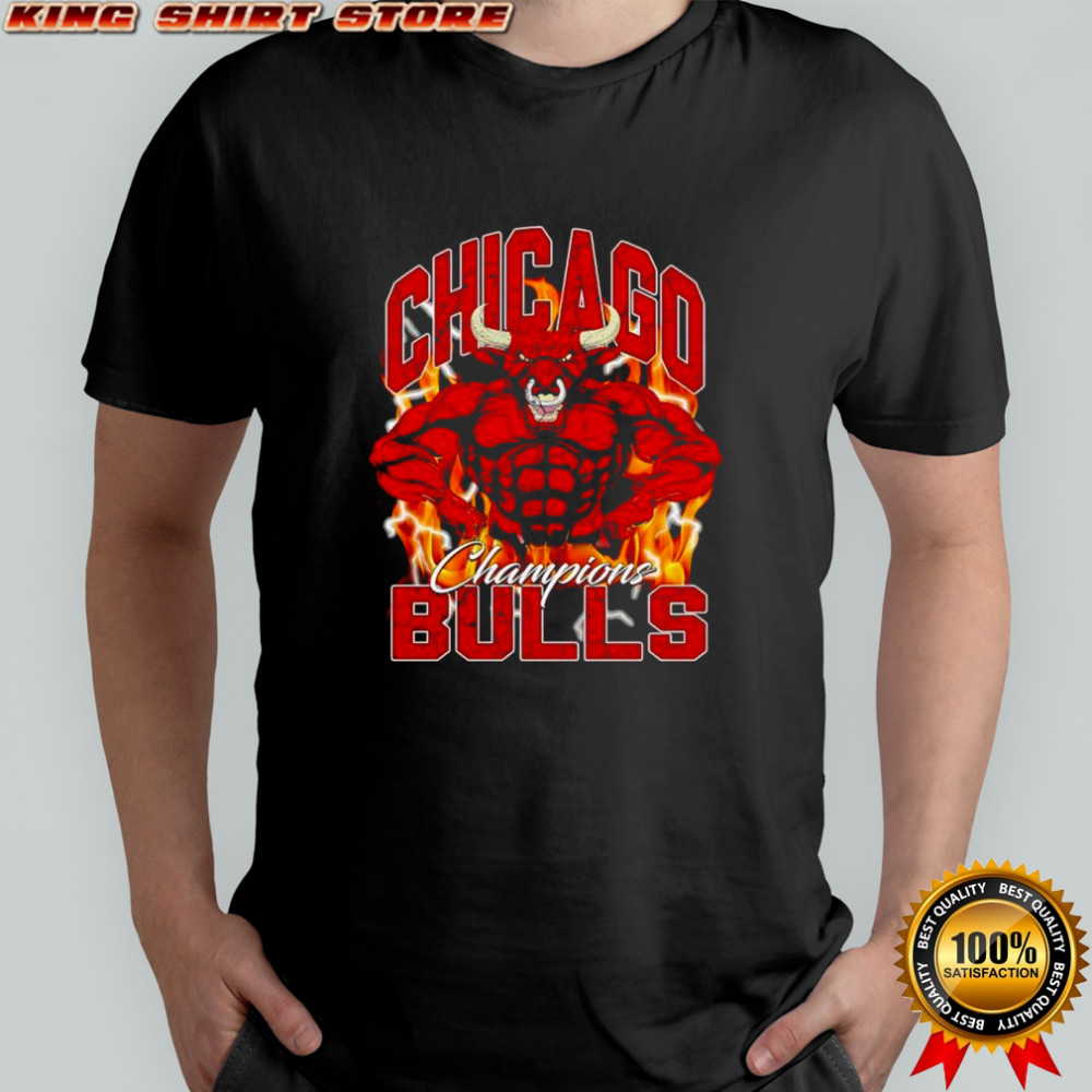 Chicago Bulls mascot Chicago Champions Bulls shirt