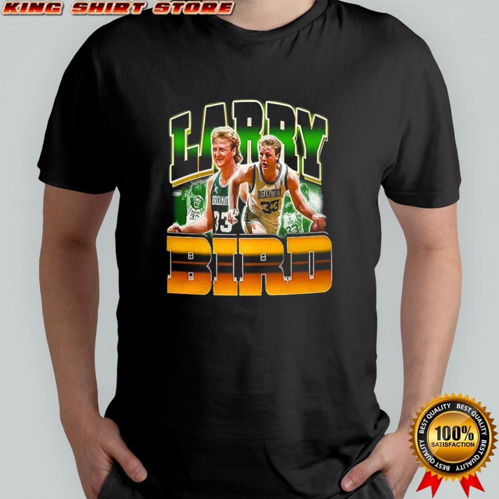 Christian Gonzalez wearing Larry Bird shirt