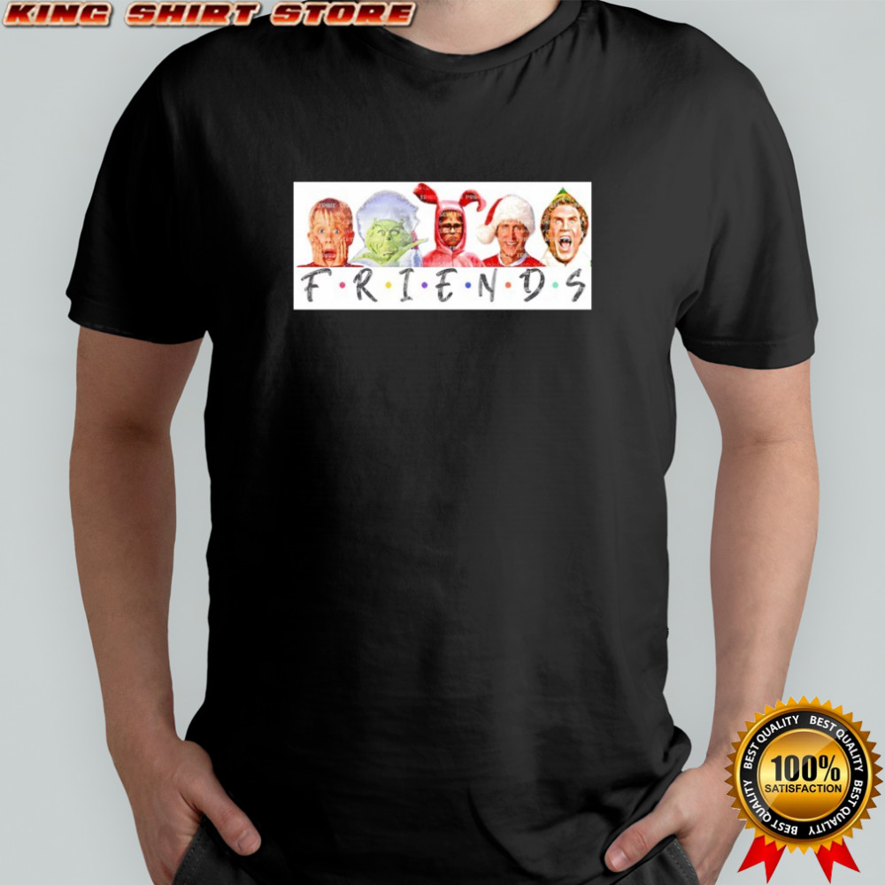Christmas Friends Characters movie shirt