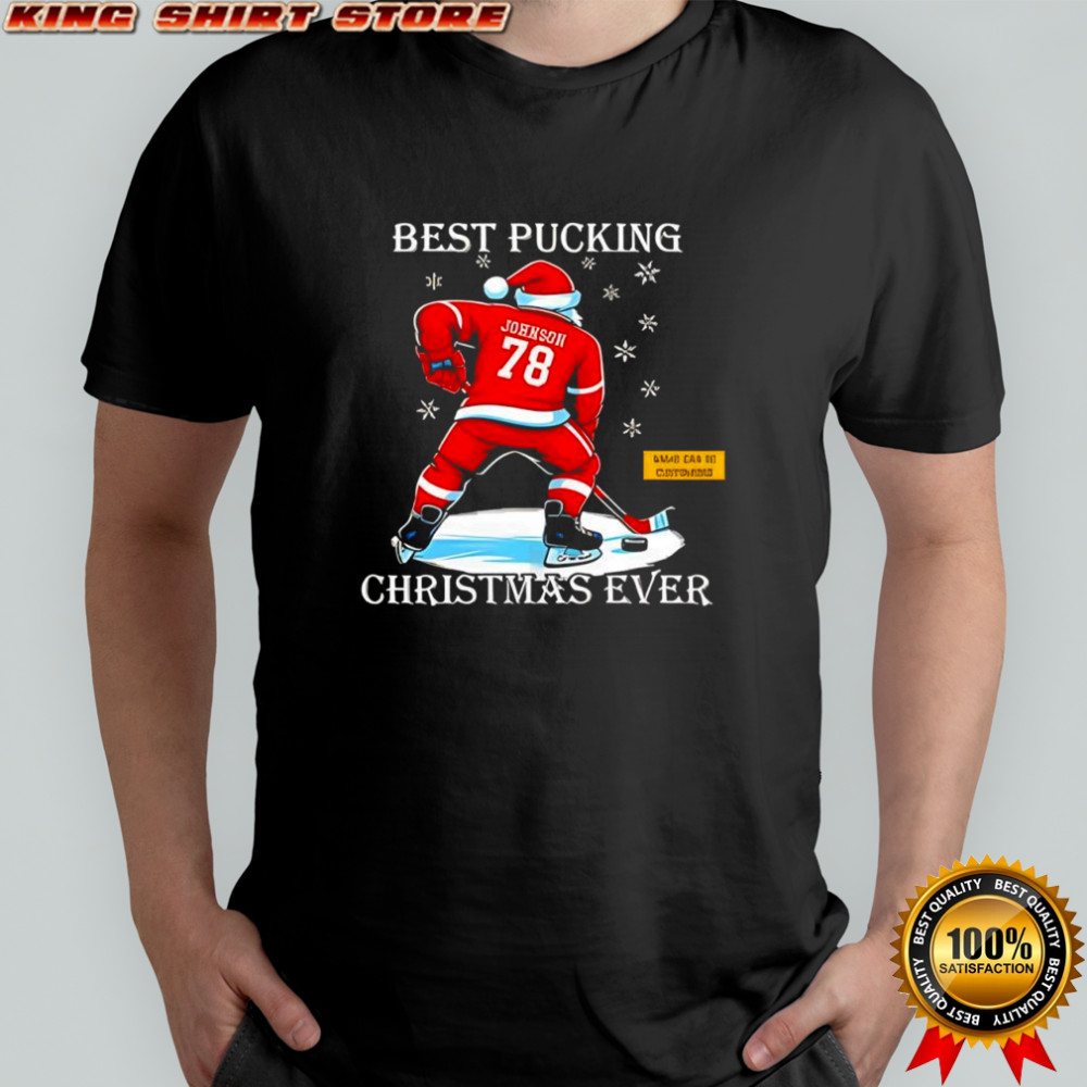 Christmas Hockey Best Pucking Christmas Ever Shirt