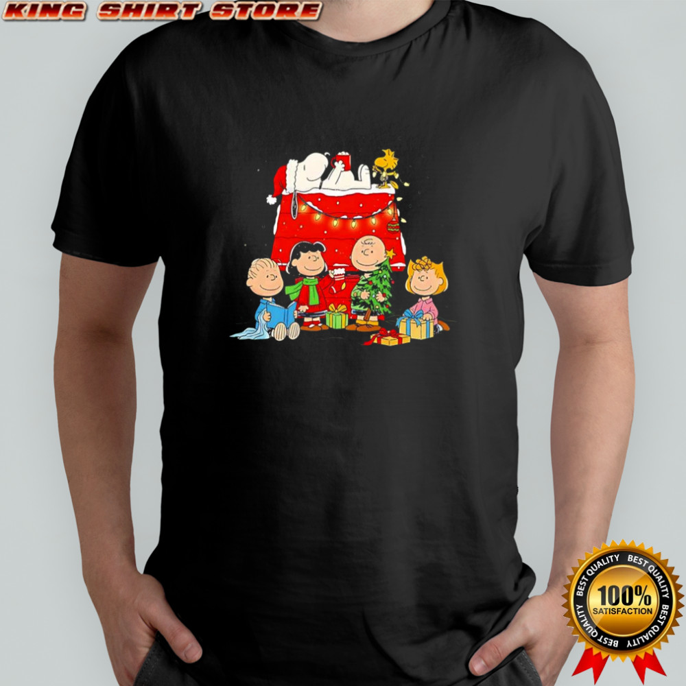 Christmas Peanuts Charlie Brown characters shirt