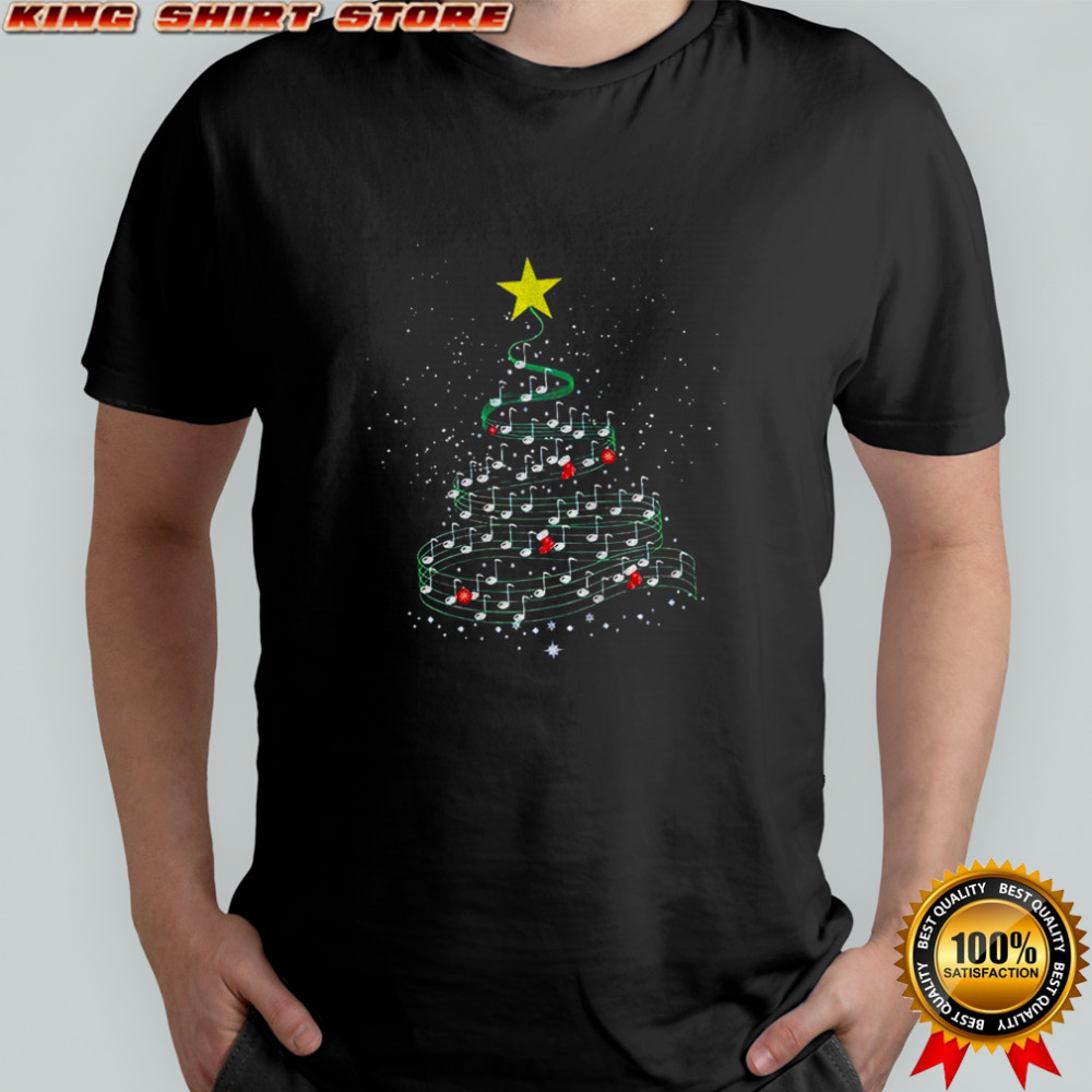 Christmas tree music lover Merry Xmas 2025 shirt