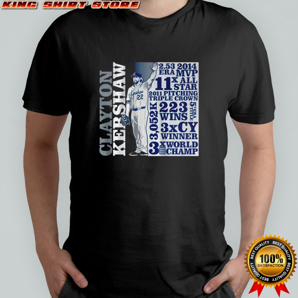 Clayton Kershaw GOAT List 2025 Shirt