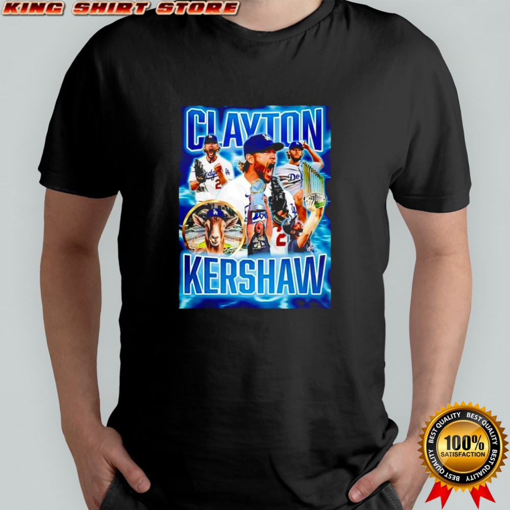 Clayton the GOAT Kershaw LA player graphic shirt