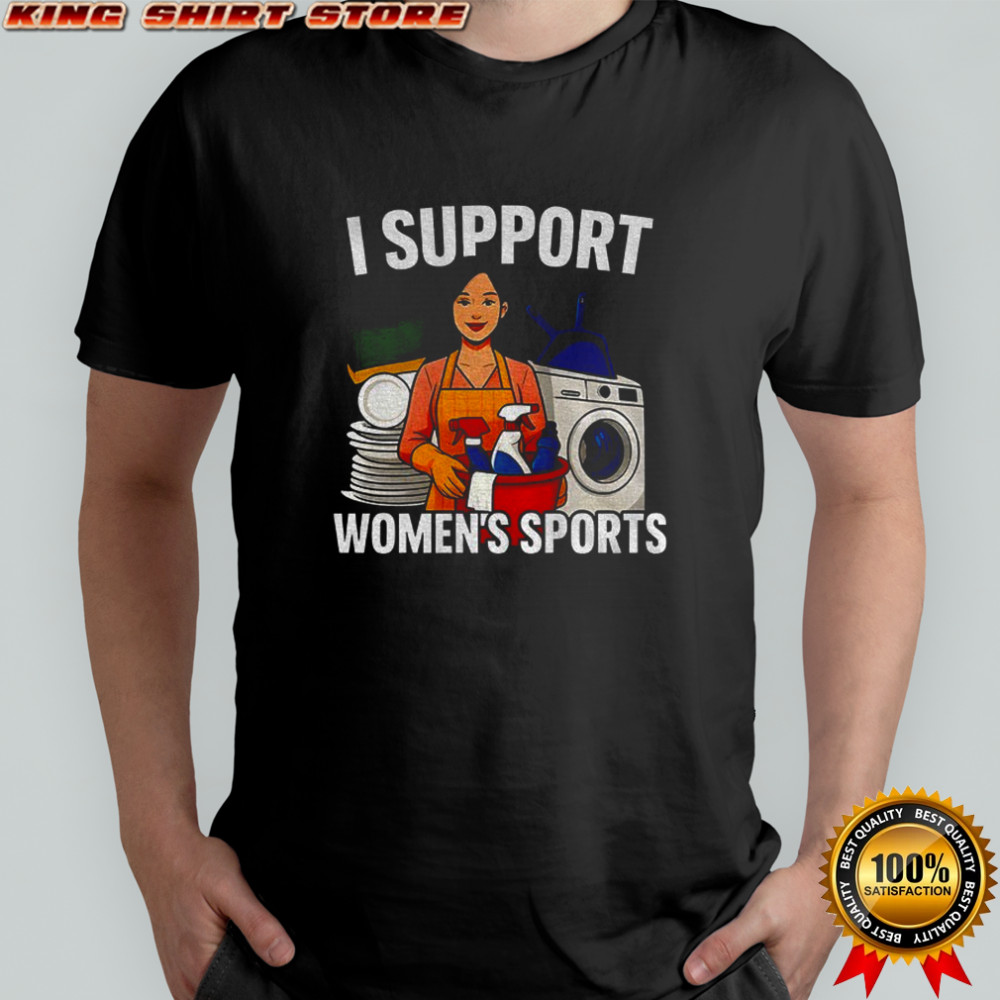 Cleaner I support women’s sports cartoon shirt