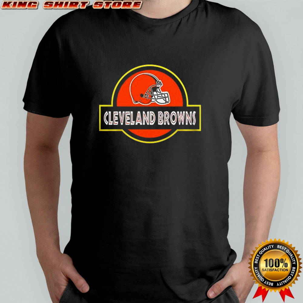 Cleveland Browns x Jurassic Park life finds a way shirt