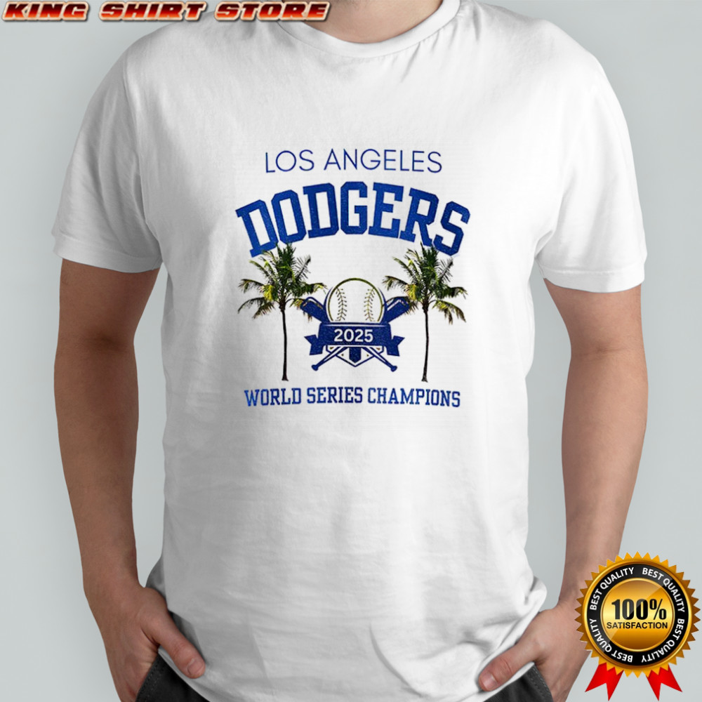 Coconut trees Los Angeles Dodgers Baseball World Series 2025 Champions shirt