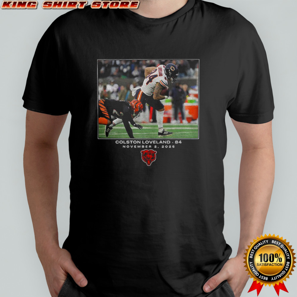 Colston Loveland Chicago Bears NFL Flash Features Week 9 84 November 2 2025 photo shirt