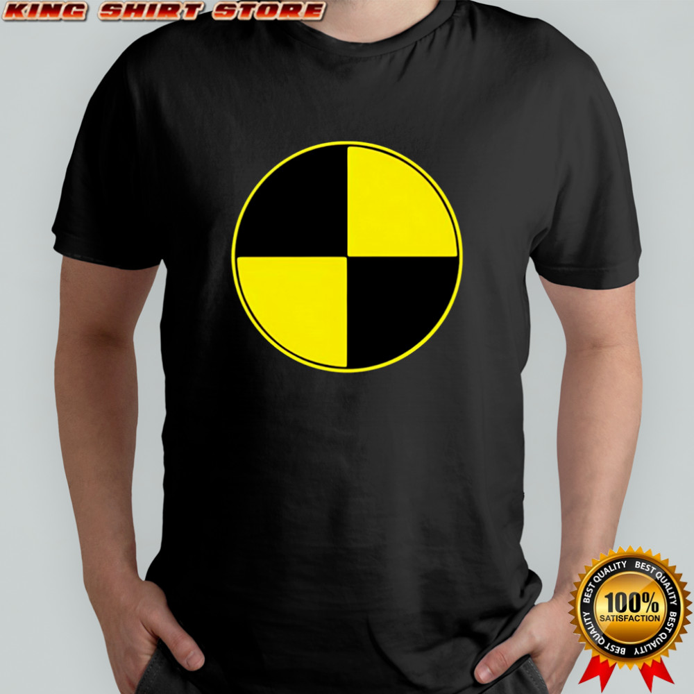 Crash test dummy impersonation shirt