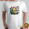 Cute pigs Santa hat Merry Christmas 2025 shirt