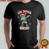 Dabbing Elf Six Seven Bruh Christmas Shirt