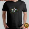 Dallas Stars logo Holiday Merry Christmas lights shirt