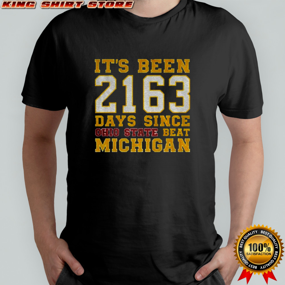 Dave Portnoy wearing It’s been 2163 days since Ohio State beat Michigan shirt
