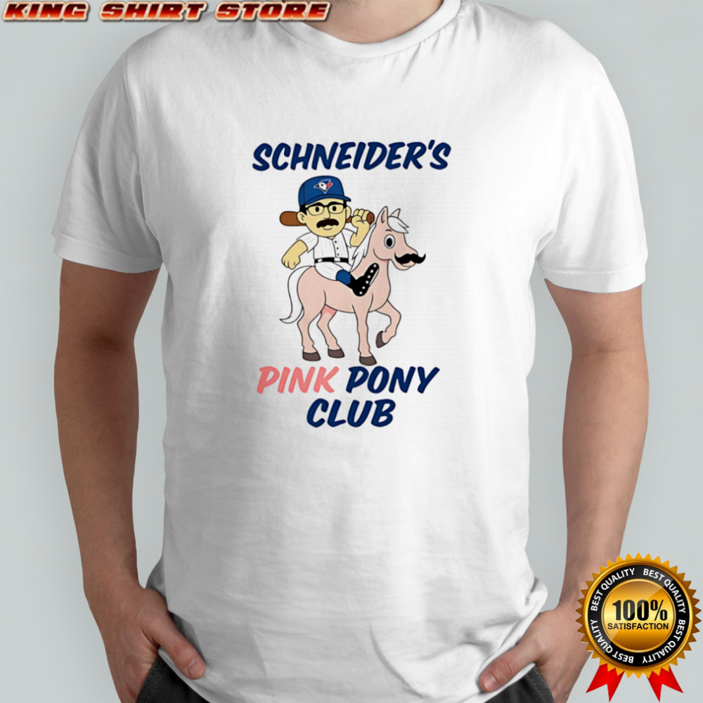 Davis Schneider Toronto Blue Jays Schneiders Pink Pony Club Shirt