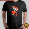 Denver Broncos football funny art horse with player throw shirt