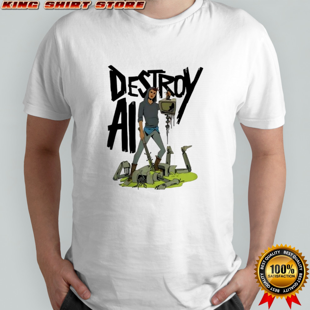 Destroy All AI robot shirt