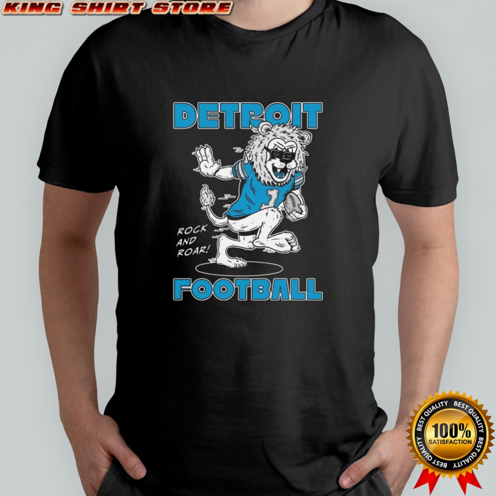 Detroit Lions Football Rock And Roar Mascot 2025 Shirt