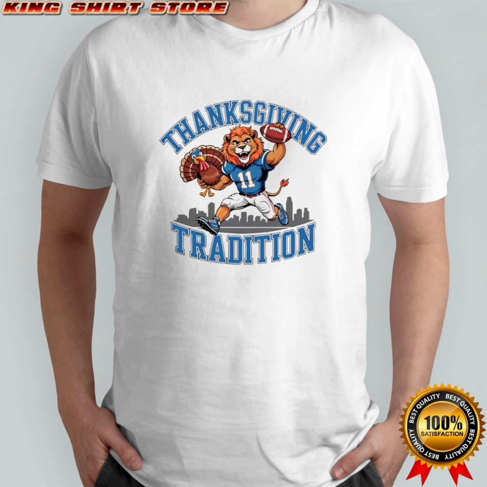 Detroit Lions Thanksgiving Game Day Tradition logo shirt
