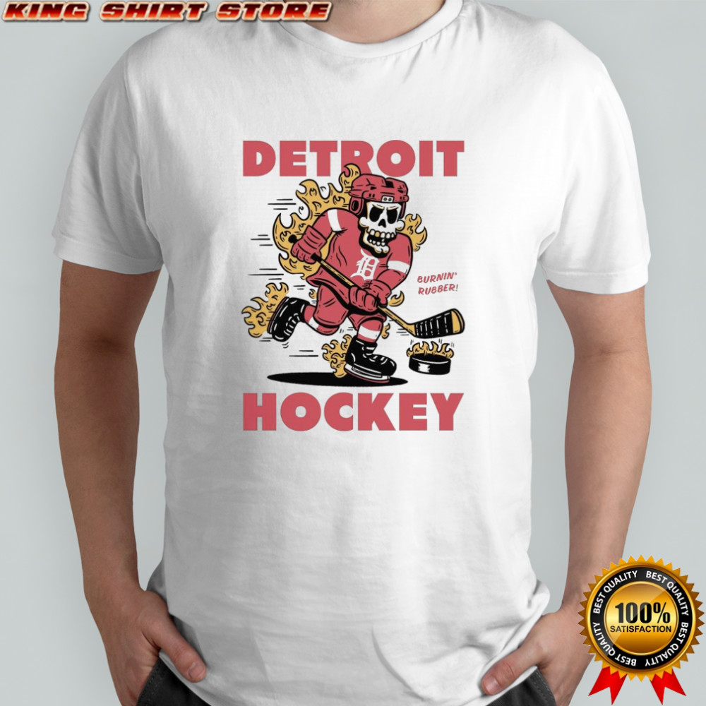 Detroit Red Wings Hockey Burnin’ Rubber Mascot 2025 Shirt