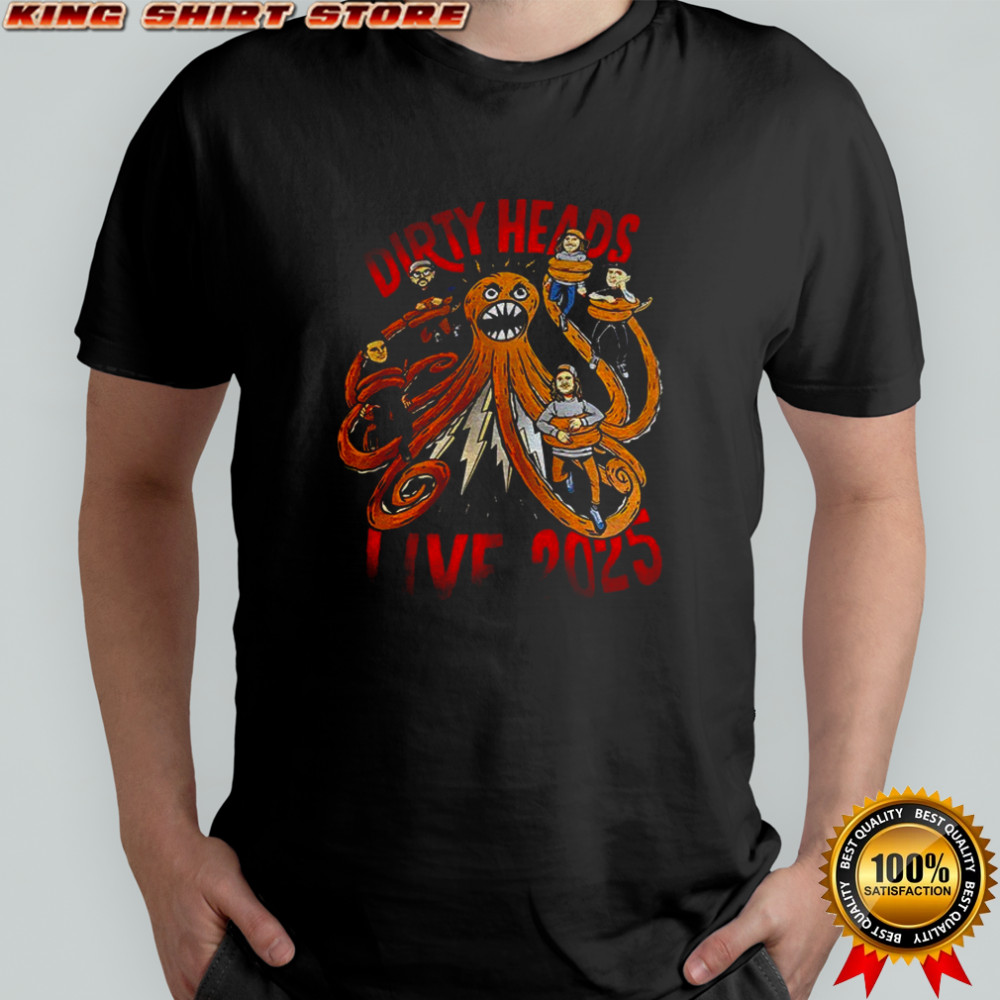 Dirty Heads Live 2025 cartoon shirt
