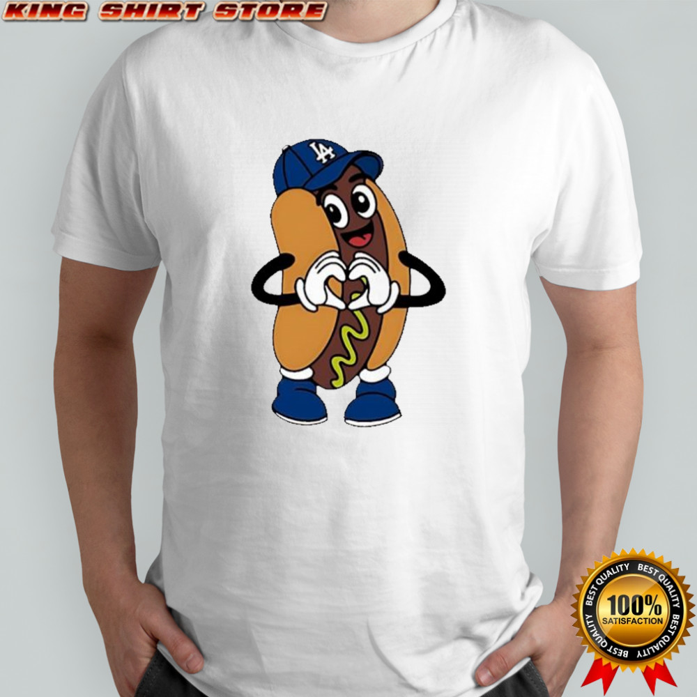 Dodger Dog hot dog the Los Angeles Dodgers shirt
