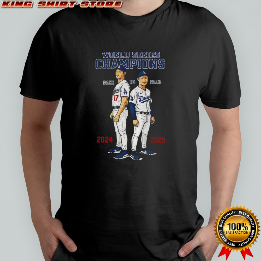 Dodgers Back-to-Back World Series Champions Ohtani and Yamamoto shirt
