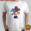 Dodgers player Kobe Bryant signtaure bobblehead graphic shirt