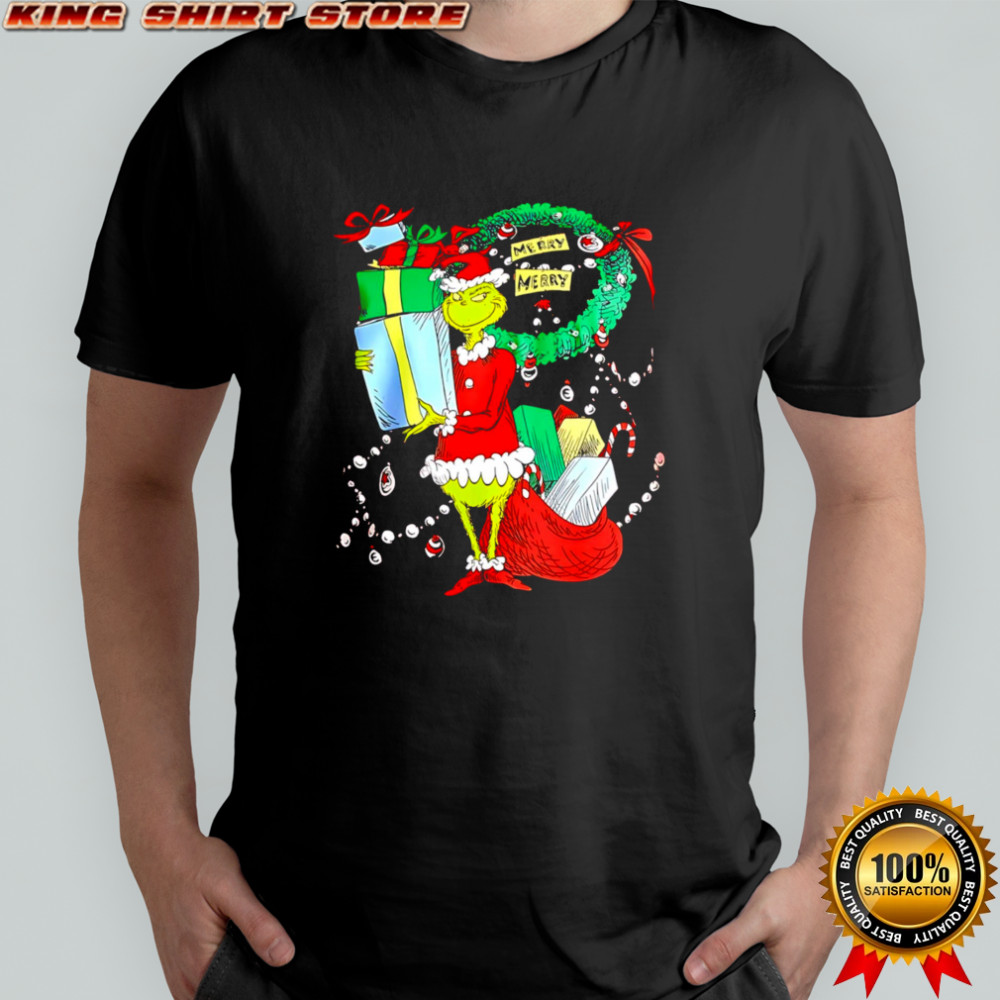 Dr Seuss The Grinch Merry Merry Christmas 2025 shirt