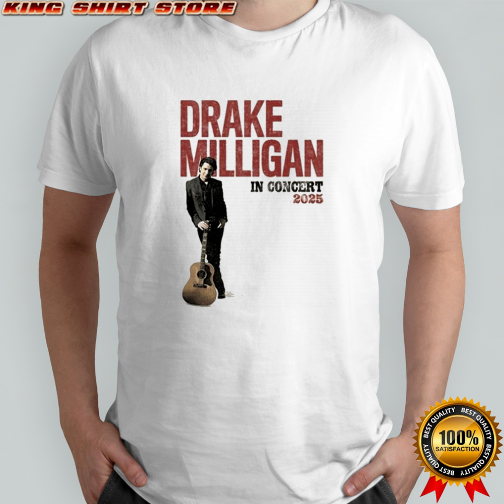 Drake Milligan In Concert 2025 Guitar T-shirt