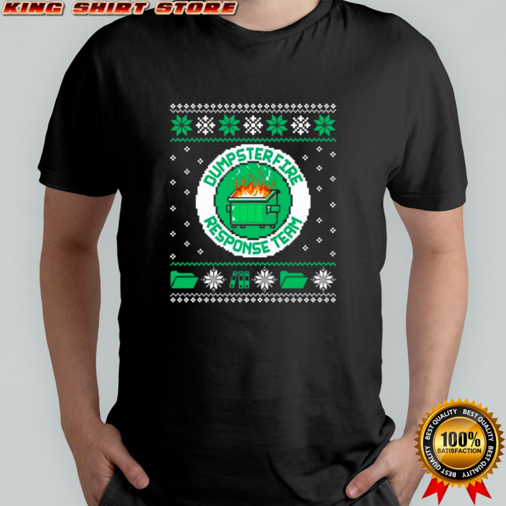 Dumpster fire response team ugly Christmas shirt